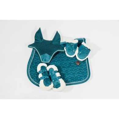 Kentucky Horsewear Kentucky Kogelbeschermer Young Horse Velvet Vegan Bont Emerald - Afbeelding 8