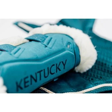 Kentucky Horsewear Kentucky Kogelbeschermer Young Horse Velvet Vegan Bont Emerald - Afbeelding 10