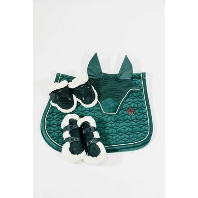 Kentucky Horsewear Kentucky Kogelbeschermer Young Horse Velvet Vegan Bont Donker Groen - Afbeelding 7