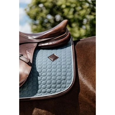 Kentucky Horsewear Kentucky Spring Zadeldekje Classic Leer Dusty Blue - Afbeelding 6