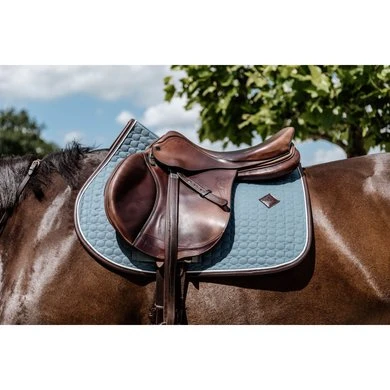 Kentucky Horsewear Kentucky Spring Zadeldekje Classic Leer Dusty Blue - Afbeelding 5