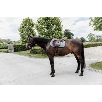 Kentucky Horsewear Kentucky Spring Zadeldekje Classic Leer Dusty Green - Afbeelding 2