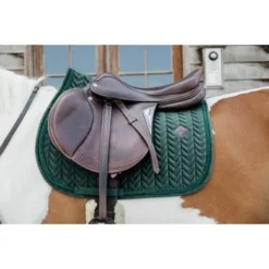 Kentucky Horsewear Kentucky Zadeldekje Velvet Pearls Springen Pine Green Full