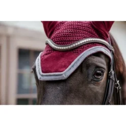 Kentucky Horsewear Kentucky Oornetje Wellington Velvet Contrast Bordeaux Full