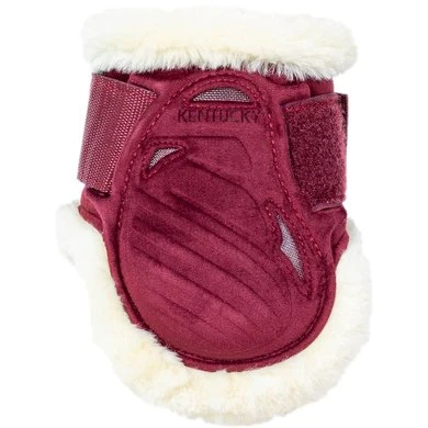 Kentucky Horsewear Kentucky Kogelbeschermer Young Horse Velvet Vegan Bont Bordeaux - Afbeelding 2