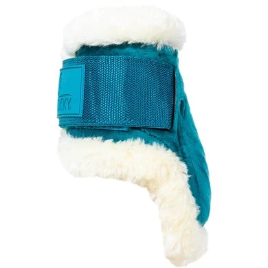 Kentucky Horsewear Kentucky Kogelbeschermer Young Horse Velvet Vegan Bont Emerald - Afbeelding 3