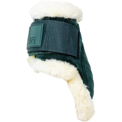 Kentucky Horsewear Kentucky Kogelbeschermer Young Horse Velvet Vegan Bont Donker Groen - Afbeelding 3