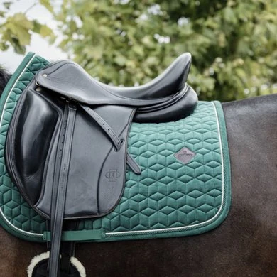 Kentucky Horsewear Kentucky Zadeldekje Velvet Dressuur Donkergroen Full