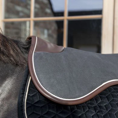 Kentucky Horsewear Kentucky Zadelonderlegger Halfpad Absorb Black/White/Bruin - Afbeelding 2