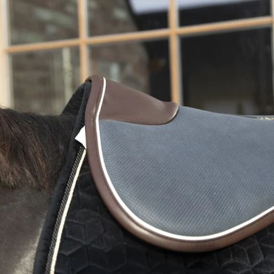 Kentucky Horsewear Kentucky Zadelonderlegger Halfpad Absorb Navy/White/Bruin - Afbeelding 2