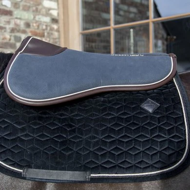 Kentucky Horsewear Kentucky Zadelonderlegger Halfpad Absorb Navy/White/Bruin