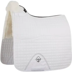 LeMieux Zadeldekje ProLambs Square Half Lined Dr Wit/Wit L