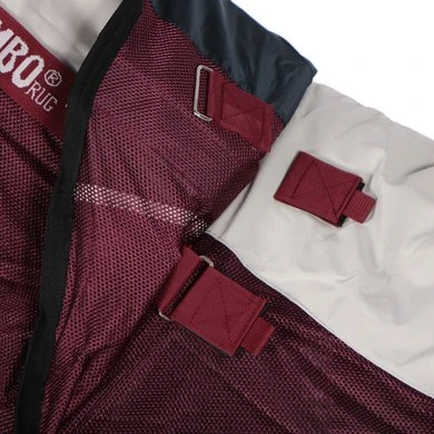 Rambo Summer Series Turnout 0g Grey/Burgundy - Afbeelding 7