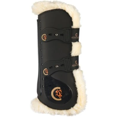 Kentucky Horsewear Kentucky Peesbeschermers Sheepskin Elastic Black Full - Afbeelding 3