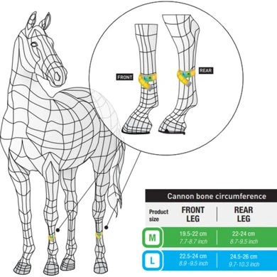 Veredus Peesbeschermers Absolute Easy Strap Front Zwart - Afbeelding 2