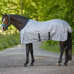 Waldhausen Vliegendeken Protect Met Buiksingels Silver Grey