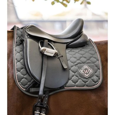 Waldhausen Zadeldekje Paris Two Dressuur Pewter/Rosegoud Full - Afbeelding 2