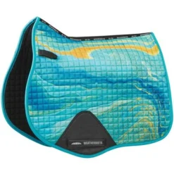 Weatherbeeta Zadeldekje Prime Swirl Marble Veelzijdigheid Blauw/Oranje