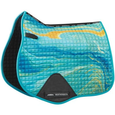 Weatherbeeta Zadeldekje Prime Swirl Marble Veelzijdigheid Blauw/Oranje