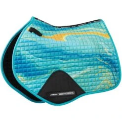 Weatherbeeta Zadeldekje Prime Swirl Marble Springen Blauw/Oranje