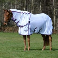 Weatherbeeta Comfitec Airflow II Combo Neck Wit/Lichtblauw/Paars