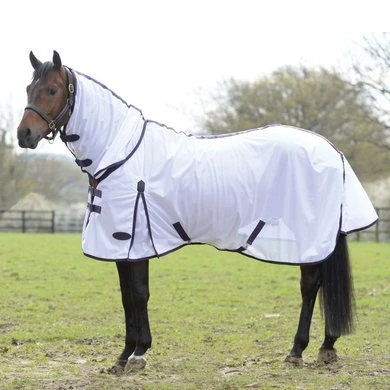 WeatherBeeta Vliegendeken Comfitec Essential Mesh Neck Wit/Paars/Zwart