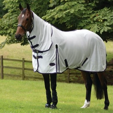 WeatherBeeta Vliegendeken Comfitec Essential Mesh Neck Wit/Paars/Zwart - Afbeelding 3